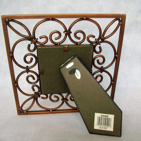 Fall Harvest Corn Stock Pumpkins Cross Stitch Sampler Framed Artwork 7.5" x 7.5" - Picture 4 of 4